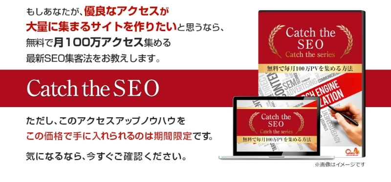 Catch the SEO by Catch the Web Asia Sdn Bhd（実質）キャッシュバックで入手！